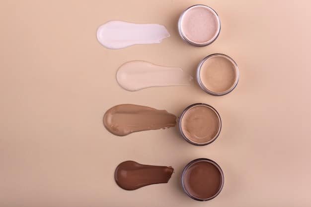 A side-by-side comparison of different types of eyeshadow primers, including a cream primer in a pot, a gel primer in a tube, and a tinted primer with a doe-foot applicator, each labeled clearly.