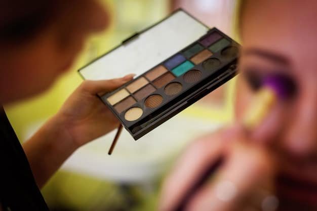 A well-lit photo showcasing a selection of drugstore eyeshadow palettes, with a focus on their color ranges and textures. The palettes are open to display the different shades, and the photograph includes close-ups to highlight the pigmentation and finish of the shadows. Brands like Wet n Wild, Makeup Revolution, and Milani are prominently featured.