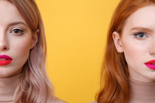 A split image showing a before-and-after of a woman applying eyeliner. On the left, she has no eyeliner, and her eyes appear smaller behind her glasses. On the right, she has applied a thin line of eyeliner, which subtly enhances and defines her eyes, making them more noticeable. The focus is on the difference eyeliner makes for glasses wearers.