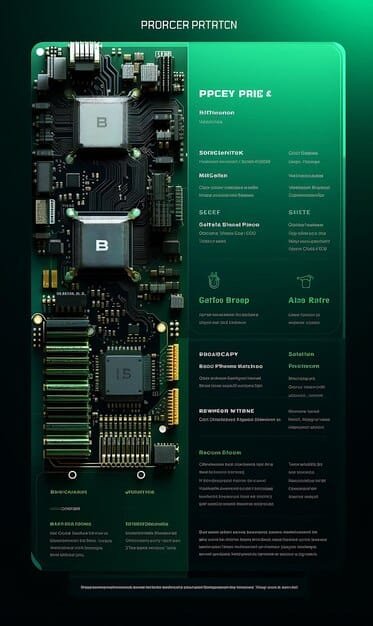 A spec sheet showing the technical details of a , including processor speed, RAM, storage, and screen resolution, highlighted to emphasize the key features.
